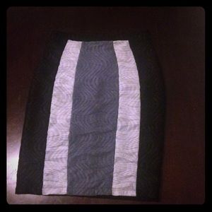 Flattering Textured Color Block Pencil SKIRT
